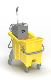 Ведро TTS ACTIONPRO (30л, отжим O-KEY, 2 слив. отверстия, желтый, 4 шт)