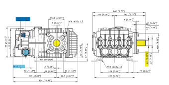 Насос высокого давления Bertolini KKL 3316 (1450 об/мин)