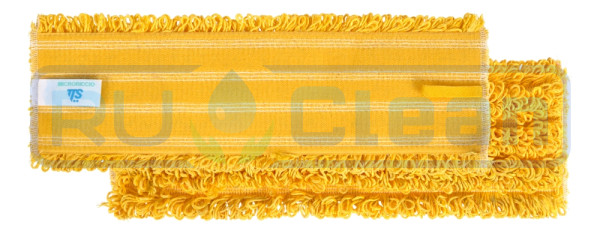 Моп с липучками TTS Microriccio (60х10.5см, микрофибра, желтый)