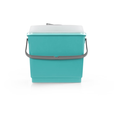 Ведро TTS (4л, крышка, полипропилен, зеленый)