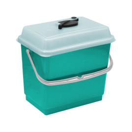 Ведро TTS (4л, крышка, полипропилен, зеленый)