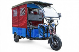 Трицикл электрический Rutrike Рикша 60V1000W (синий)
