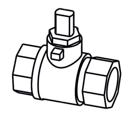 Кран шаровой Columbus 21033200 (3/8"-D10)