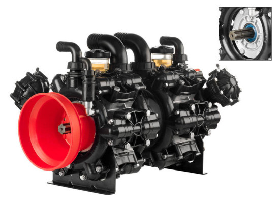 Мембранный насос AR 500 BP TWIN TOP C/C (BlueFlex, 20 бар, 489.4 л/мин, ВОМ 1"⅜)