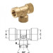 Тройник 3/8"г-3/8"г-3/8"г (400бар, латунь) Tecomec