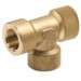 Тройник 3/8"г-3/8"г-3/8"г (400бар, латунь) Tecomec
