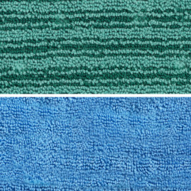 Моп двусторонний TTS Tri Safe-Strip (46х19.5см, полиэстер, зеленый/синий)