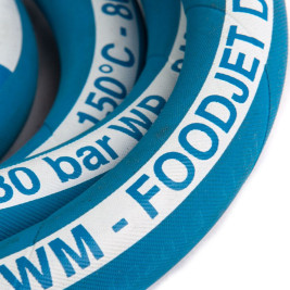 Шланг пищевой Foodjet DN12 (5м, 1/2"г-1/2"ш, 80бар)