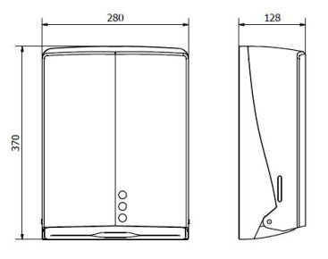 Диспенсер для бумажных полотенец Nofer (белый)