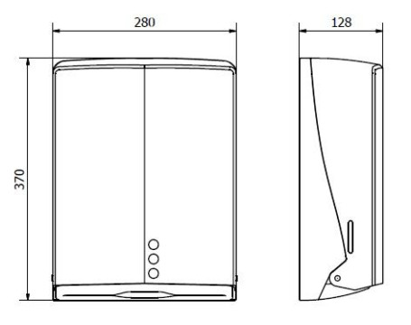 Диспенсер для бумажных полотенец Nofer (белый) (04047.W)