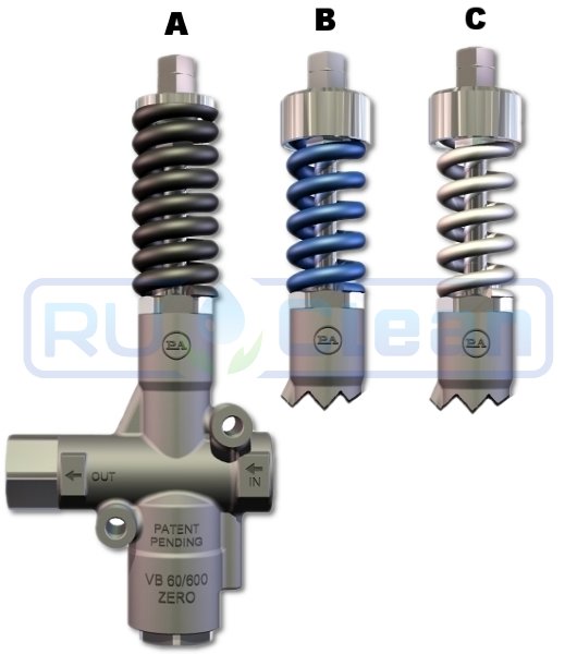 Регулятор давления PA VB60/400 Zero (400бар, 60л/мин, 1/2"г-1/2"г, By-pass 1/2"г)