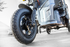 Трицикл электрический Rutrike Мастер 1500 60V1000W (темно-синий матовый)