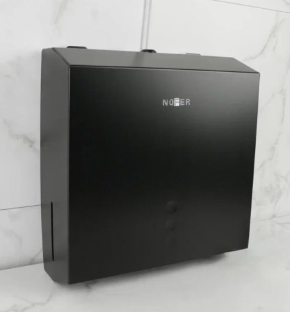 Диспенсер для бумажных полотенец Nofer (черный) (04006.N)