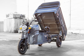 Трицикл электрический Rutrike Мастер 1500 60V1000W (черный матовый)