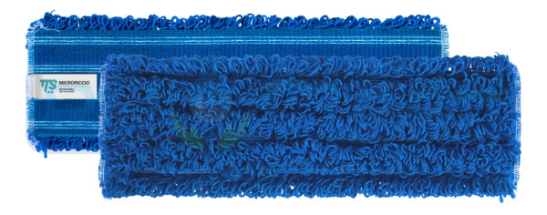 Моп с липучками TTS Microriccio (60х10.5см, микрофибра, синий)