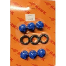 Ремкомплект клапанов HAWK (6шт, для HD)