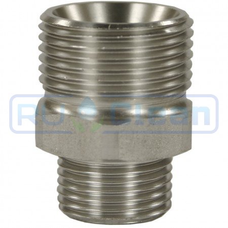 Переходник М22х1.5ш-1/4"ш (нерж, 500бар) R+M
