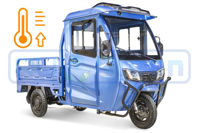 Трицикл электрический Rutrike КАРГО Кабина обогрев 1500 (темно-синий)
