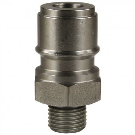 Ниппель ST45 (1/4"ш, 250бар, нерж, DN10) R+M