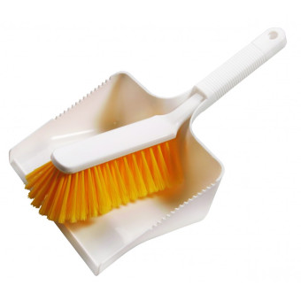 Набор щетка с совком Haug Bursten (ручной, для мусора, желтый)