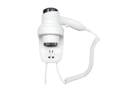 Фен настенный Nofer 02012.W (1800-2200Вт, белый, с розеткой) (02012.W)