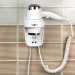 Фен настенный Nofer 02012.W (1800-2200Вт, белый, с розеткой)