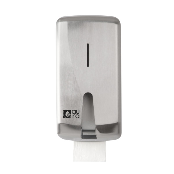 Диспенсер TTS (для 2 рулонов т/бумаги, нерж. сталь)