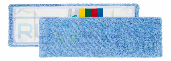 Моп с держателями TTS Microblue (50х16см., микроволокно, для гладких полов, голубой)