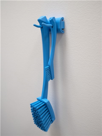 Гигиеничное настенное крепление Vikan (83мм, двойной крюк, синий)