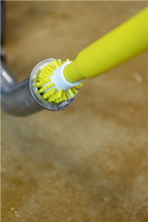 Щетка-ерш для очистки труб Vikan (D63 мм, желтый)