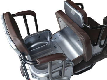 Трицикл электрический Wanshida U1-X 60V 800Вт (молочно-белый)