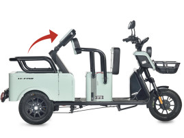 Трицикл электрический Wanshida LC-F150 (60V, 1000W, красный)