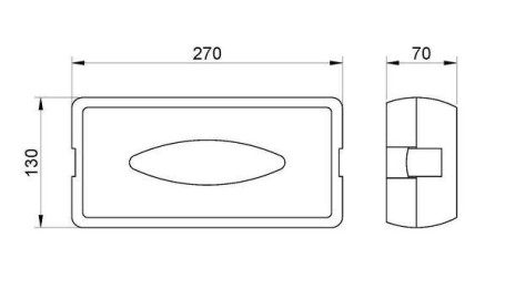 Диспенсер для салфеток Nofer BLACK (пластик, черный) (04027.N)