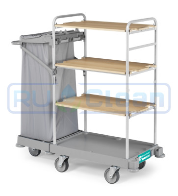 Тележка TTS GREEN HOTEL 901 (4 полки, колеса d150мм)