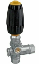 Регулятор давления Mecline VRT3 (160бар, 40л/мин, 3/8"г-3/8"г, By-pass 2х3/8"г, никель, AISI 316, Ceramic ball)