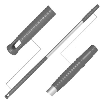 Рукоятка Schavon (24х650 мм, серый)