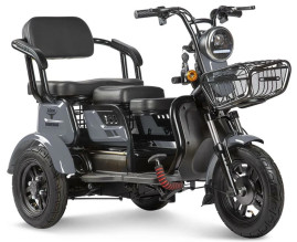 Трицикл электрический Rutrike Бумеранг (серый)