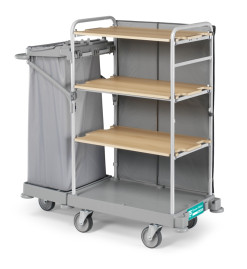 Тележка TTS GREEN HOTEL 902 (4 полки, колеса d125мм)