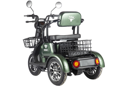 Трицикл электрический Rutrike Бумеранг (зеленый)