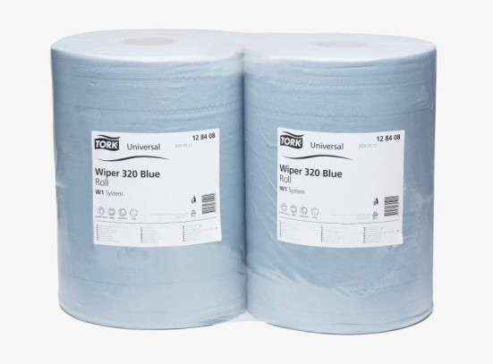 Салфетки протирочные TORK W 320 Blue (1000л, 2сл., 36.9х34см)