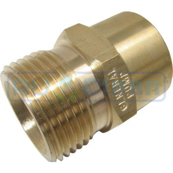 Переходник М22х1.5ш-3/8"г (400бар, лат) TOR