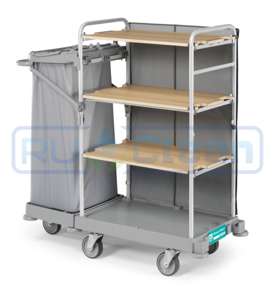 Тележка TTS GREEN HOTEL 902 (4 полки, колеса d150мм)