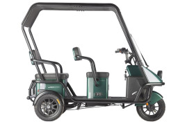 Трицикл электрический Wanshida NIPLA 500 (60V, 1000W, черно-белый)