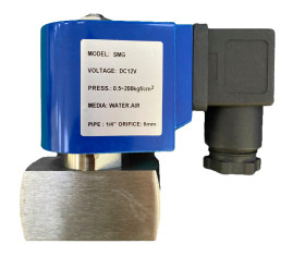 Клапан электромагнитный SMG (200бар, 1/4"г-г, норм.закр, нерж, 12В) TOR