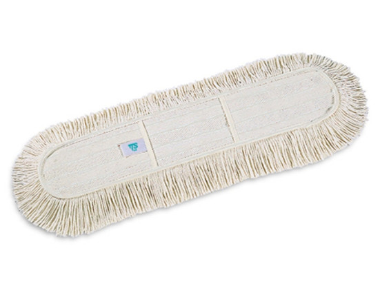 Моп с карманами TTS (60х13см, хлопок, для сухой уборки, белый)