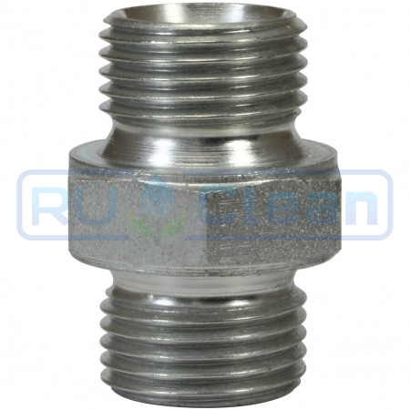Переходник 1/2"ш-1/2"ш (500бар, оцинк) R+M