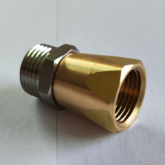 Переходник 1/2"ш-1/2"г (25бар, нерж/лат, вращ) TOR