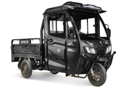 Трицикл электрический Rutrike КАРГО Кабина 1500 60V1000W (черный матовый)