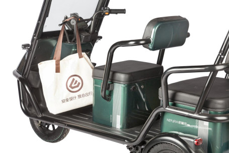 Трицикл электрический Wanshida NIPLA 500 60V 1000Вт (черно-красный)