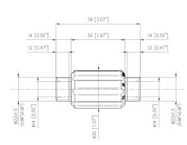 Переходник М22х1.5ш-М22х1.5ш PA (лат/пласт, тип AR1)